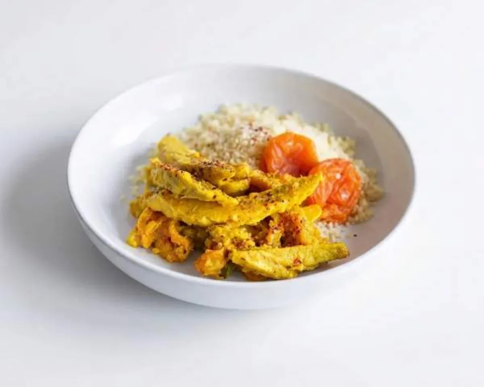 Пример блюда BeFit: курица по-мароккански с кус-кусом